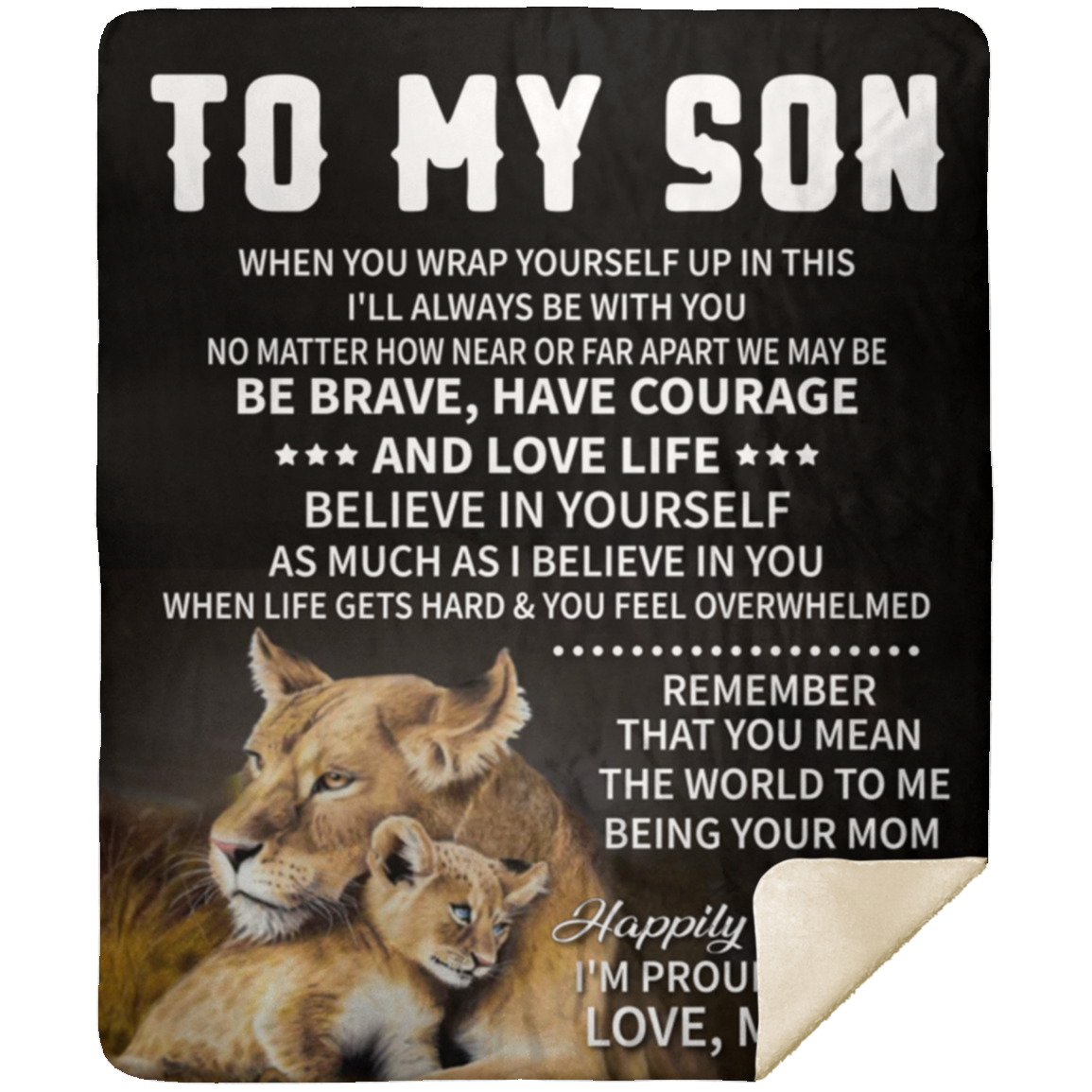 To My Son Love Mom Blanket