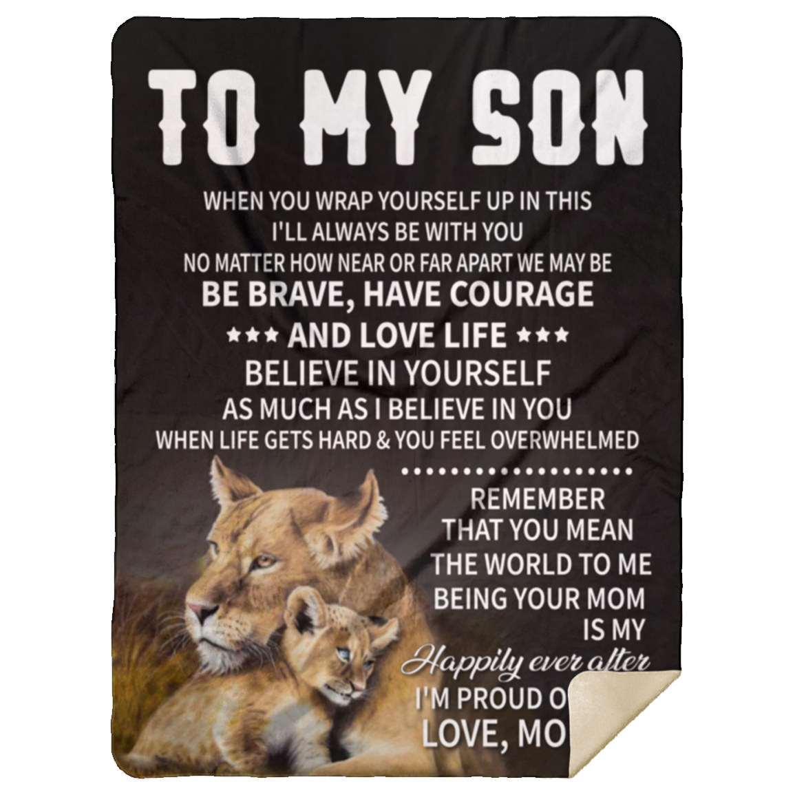 To My Son Love Mom Blanket