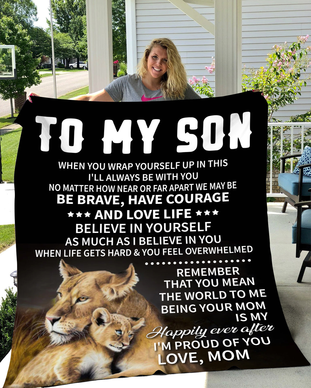 To My Son Love Mom Blanket