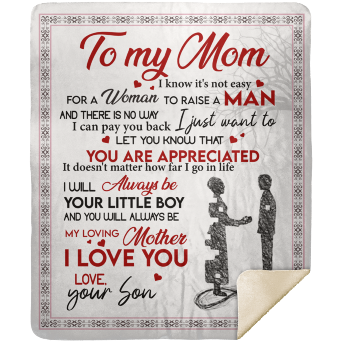 To My Mom | Raise a Man Blanket