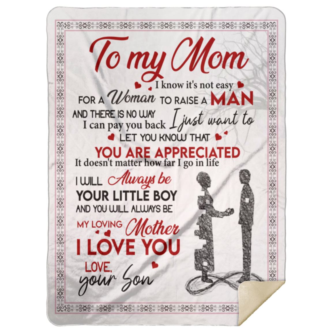 To My Mom | Raise a Man Blanket