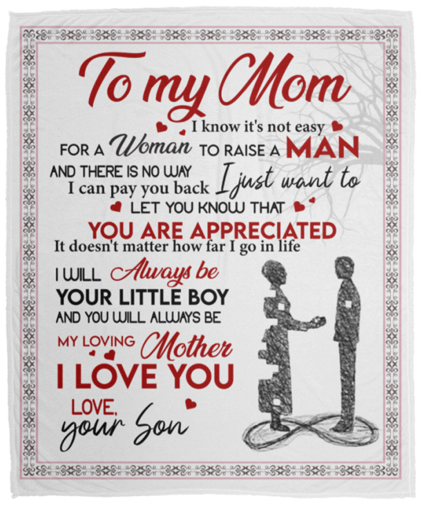 To My Mom | Raise a Man Blanket