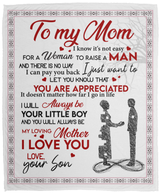 To My Mom | Raise a Man Blanket