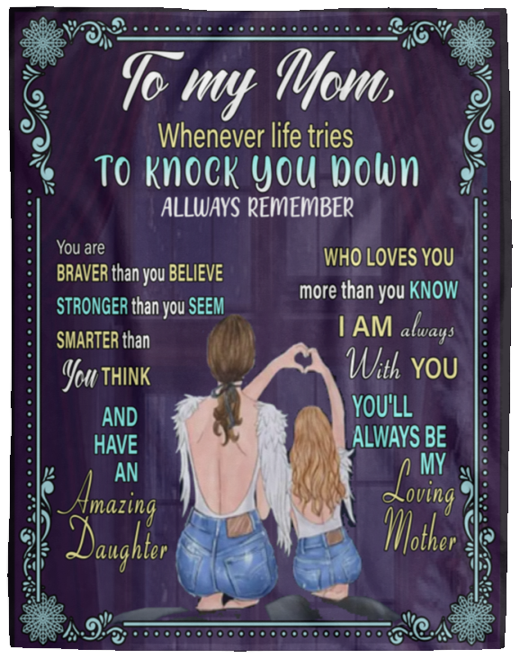 To my Mom Angel Girl | Blanket