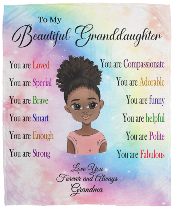 Beautiful Granddaughter|Blanket