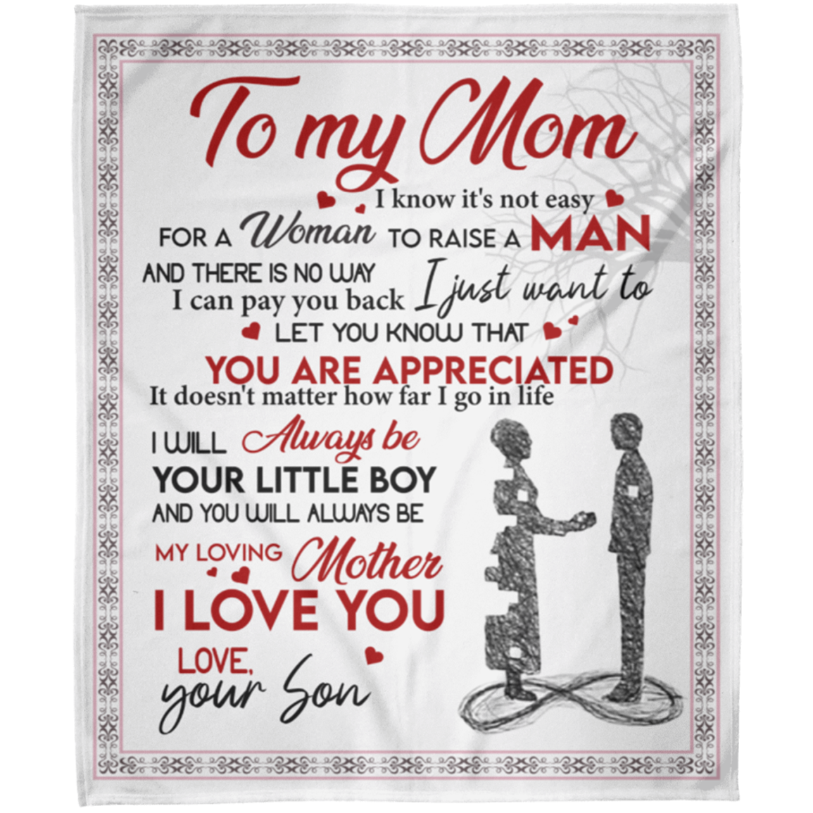 To My Mom | Raise a Man Blanket