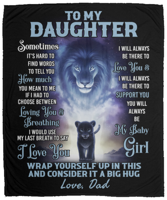 To My Lion Daughter | Blanket