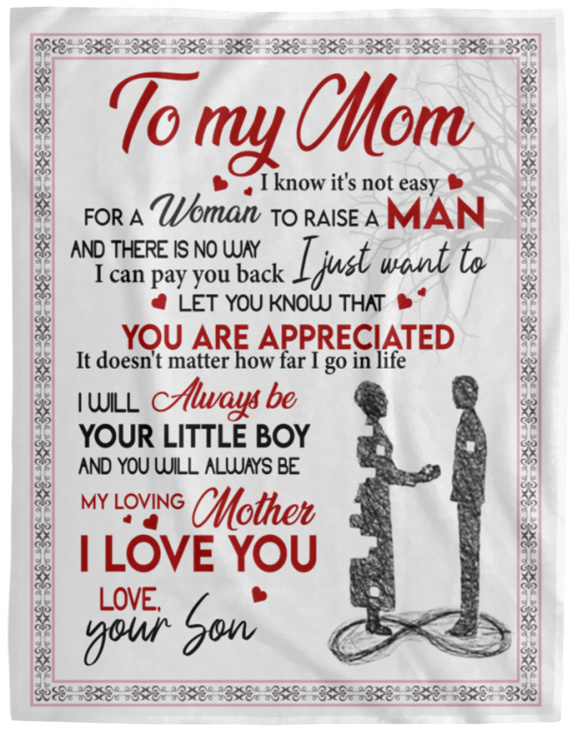 To My Mom | Raise a Man Blanket