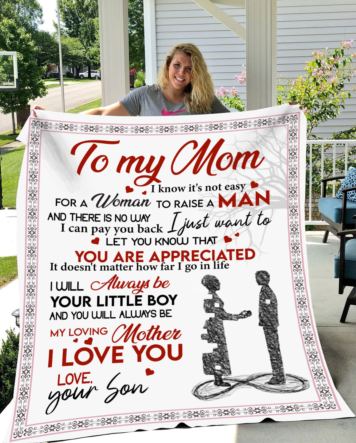 To My Mom | Raise a Man Blanket