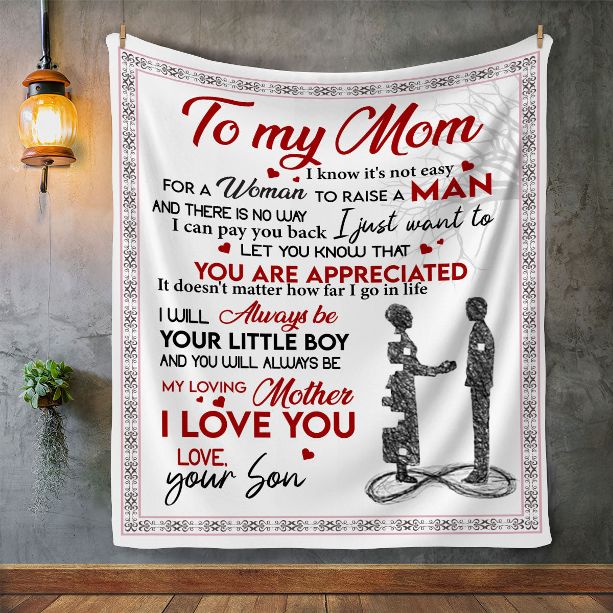 To My Mom | Raise a Man Blanket